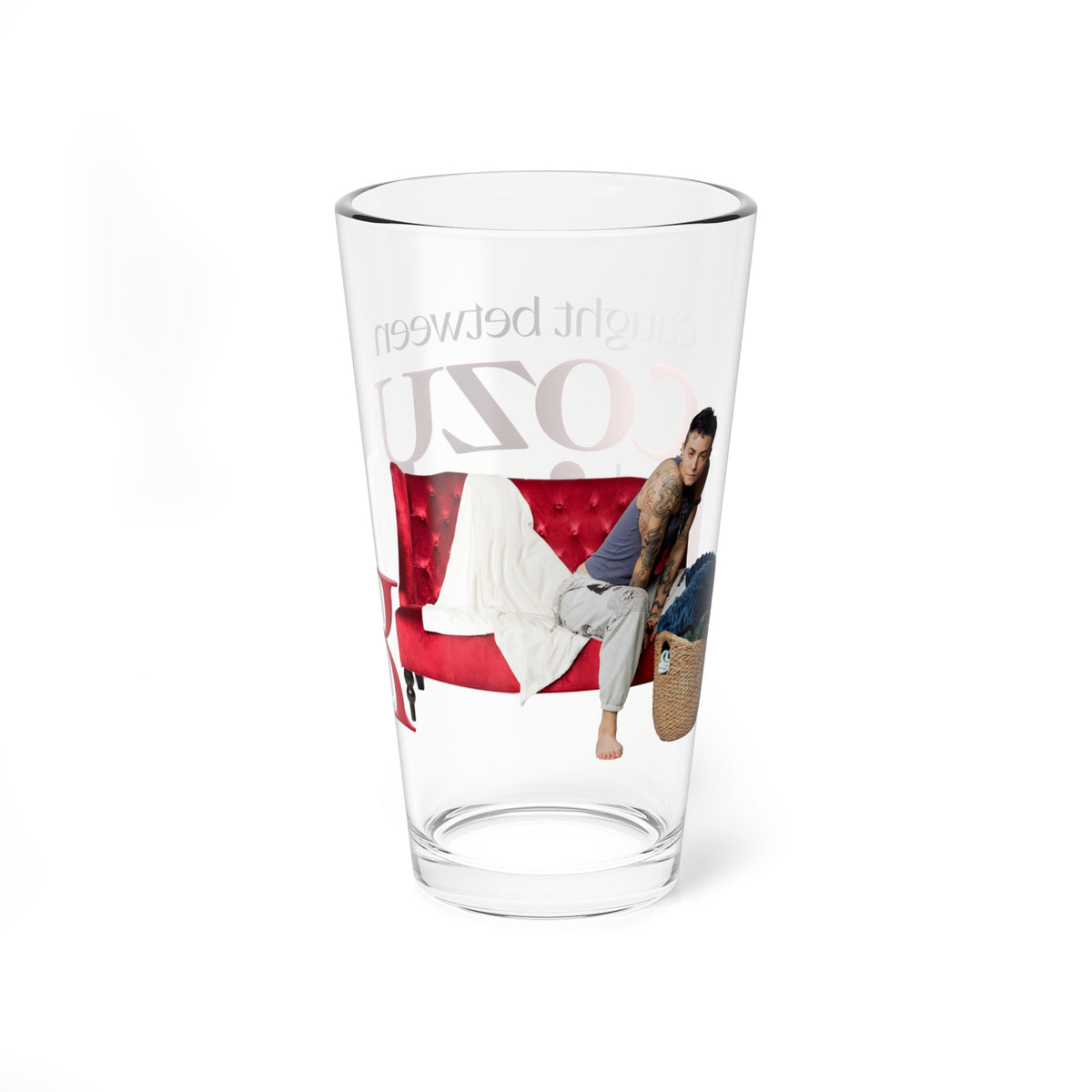 Caught Between Cozy and Kink Glass, 16oz