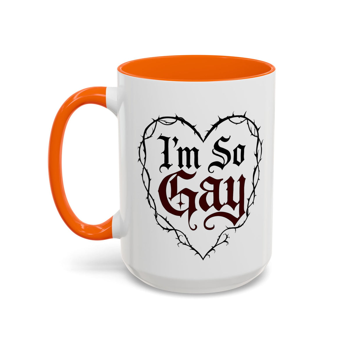 I'm So Gay/ Pretty Eyes Accent Coffee Mug (11, 15oz)