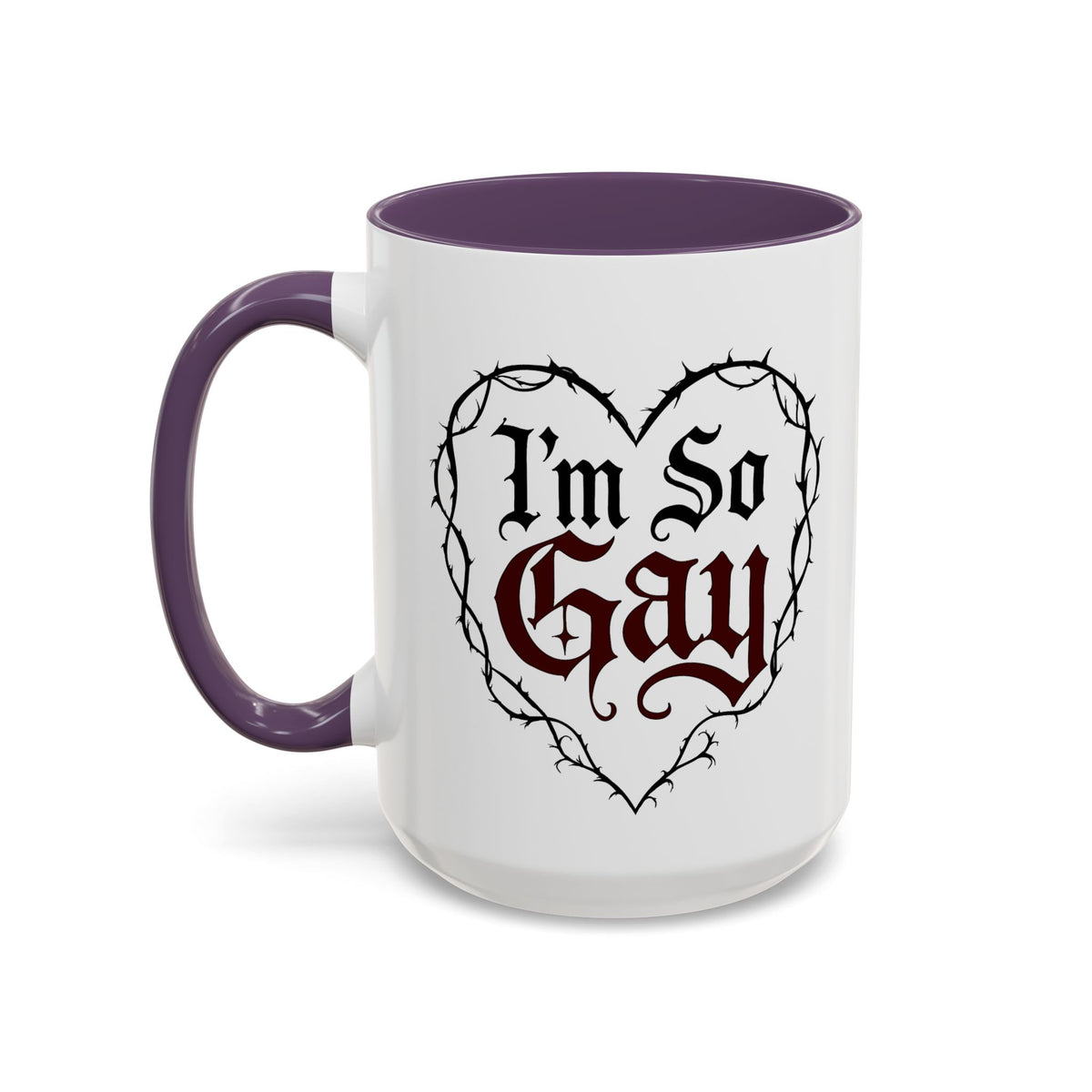 I'm So Gay/ Pretty Eyes Accent Coffee Mug (11, 15oz)