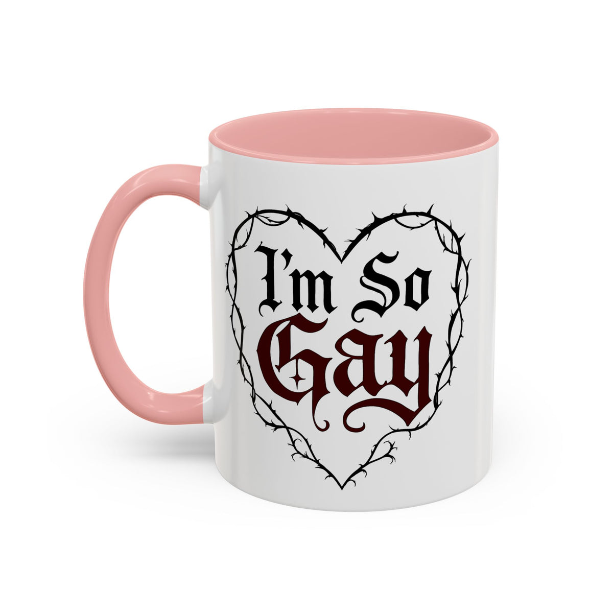 I'm So Gay/ Pretty Eyes Accent Coffee Mug (11, 15oz)