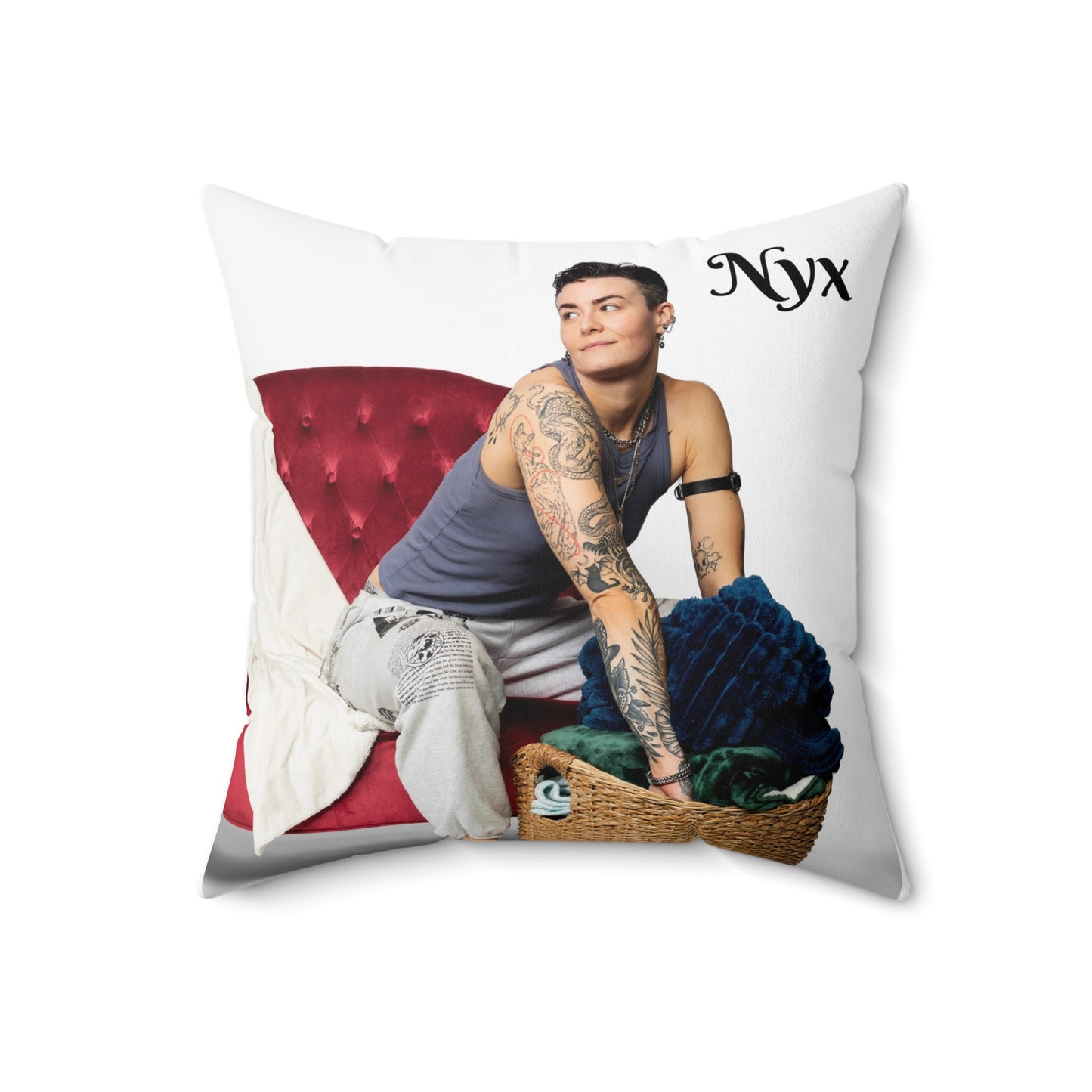 Spun Polyester Square Pillow