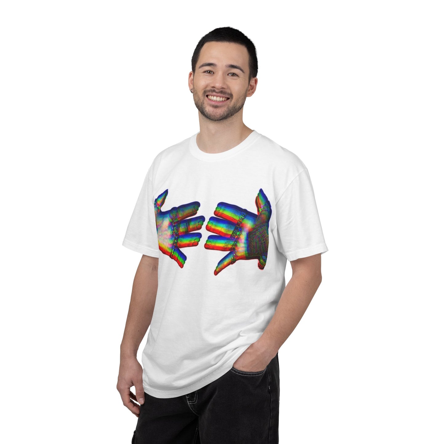 Captain Rainbow Hands T-shirt