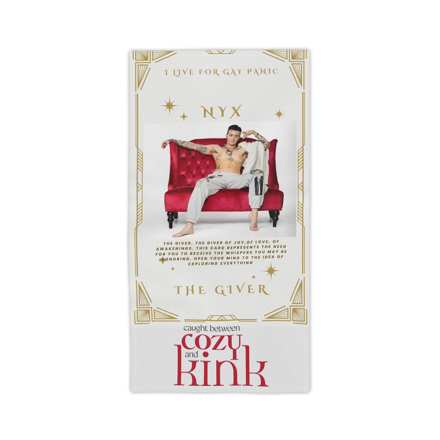 Nyx Tarot Card Beach Towels