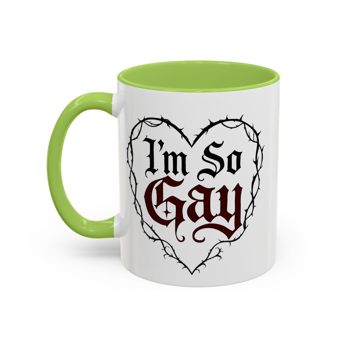 I'm So Gay/ Pretty Eyes Accent Coffee Mug (11, 15oz)