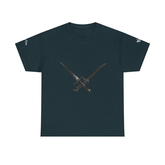Kye Dagger Heavy Cotton Tee (Words on Sleeve)