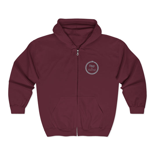 They Are Eternal Full Zip Hooded Sweatshirt