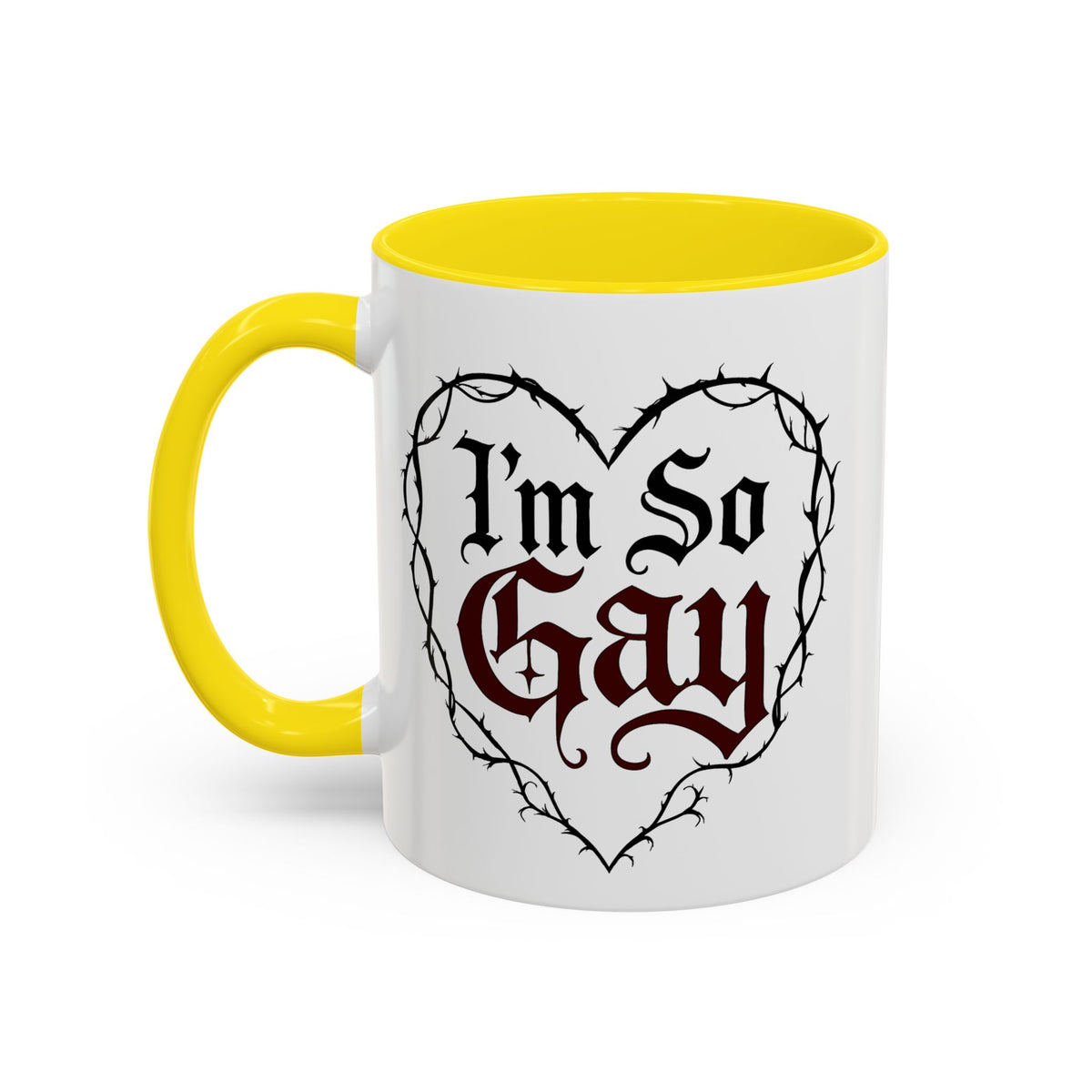 I'm So Gay/ Pretty Eyes Accent Coffee Mug (11, 15oz)