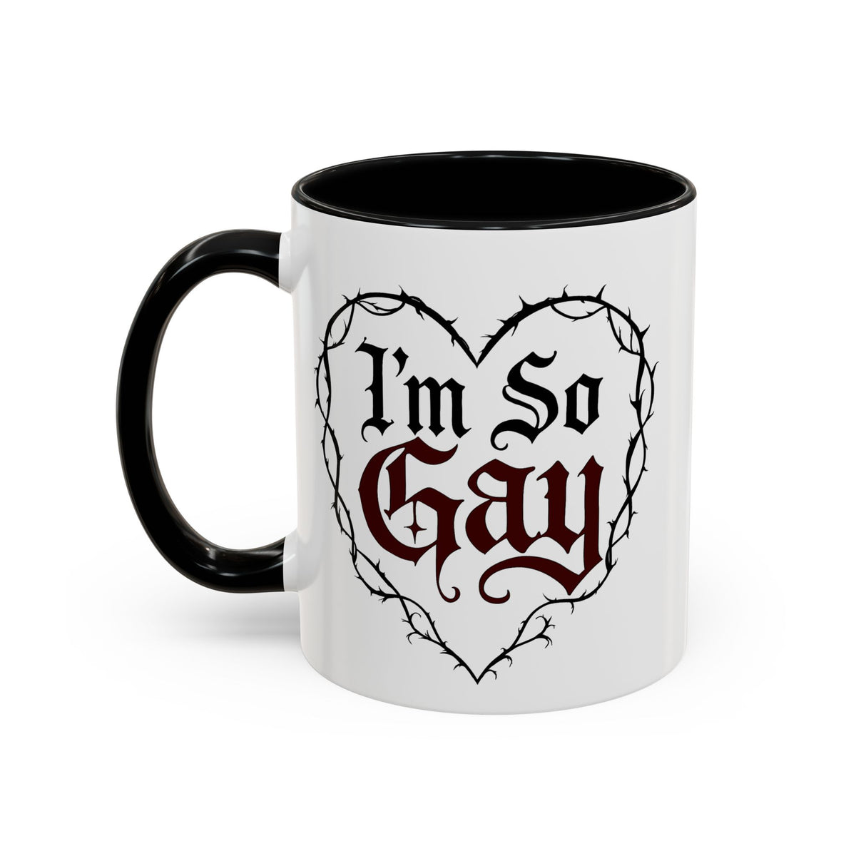 I'm So Gay/ Pretty Eyes Accent Coffee Mug (11, 15oz)