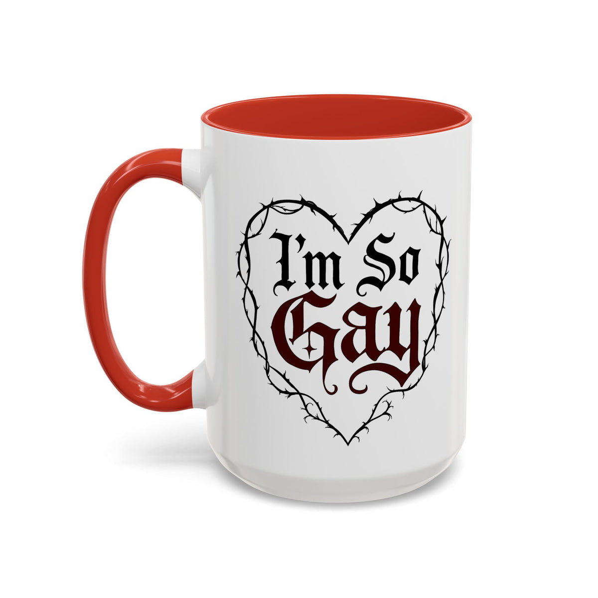 I'm So Gay/ Pretty Eyes Accent Coffee Mug (11, 15oz)