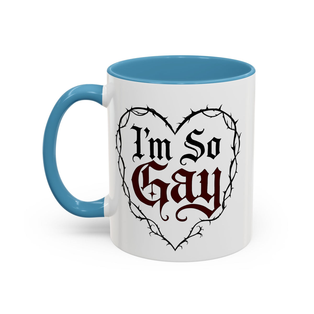 I'm So Gay/ Pretty Eyes Accent Coffee Mug (11, 15oz)