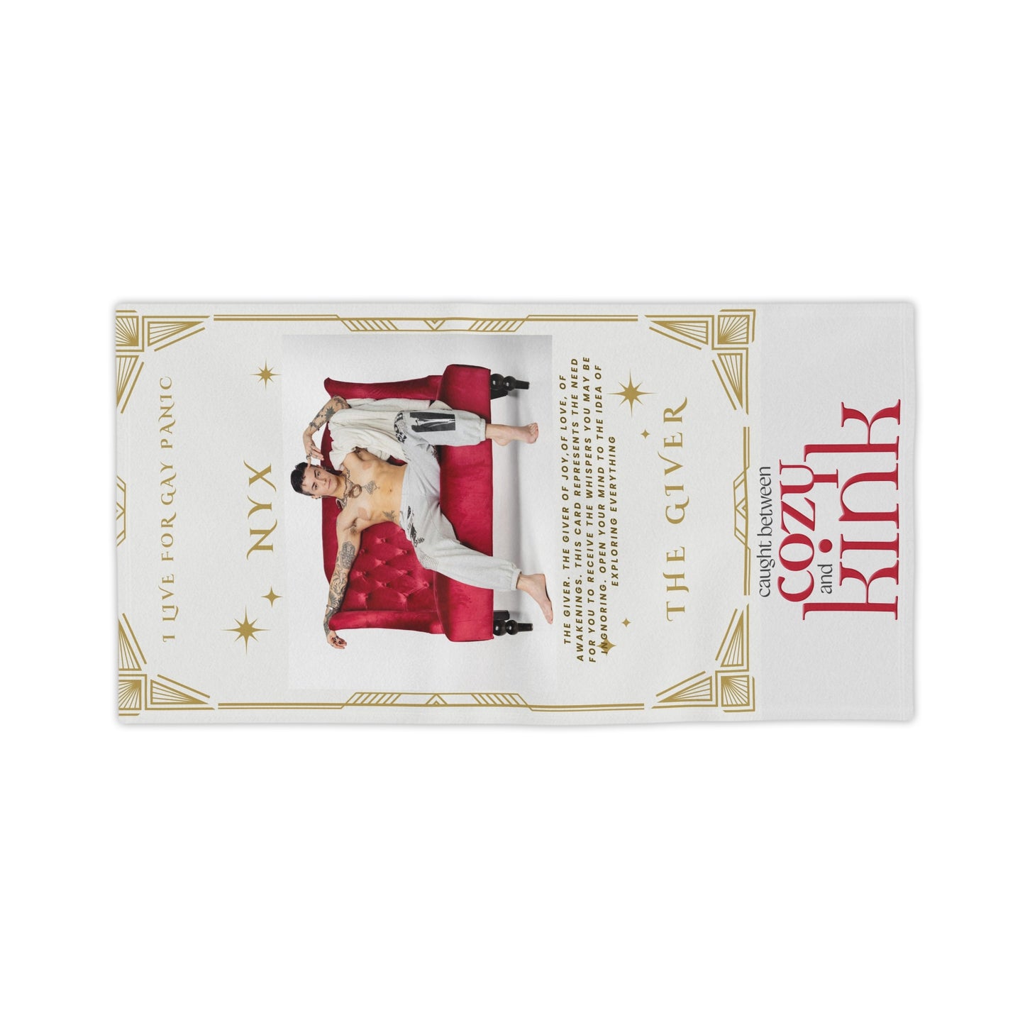 Nyx Tarot Card Beach Towels