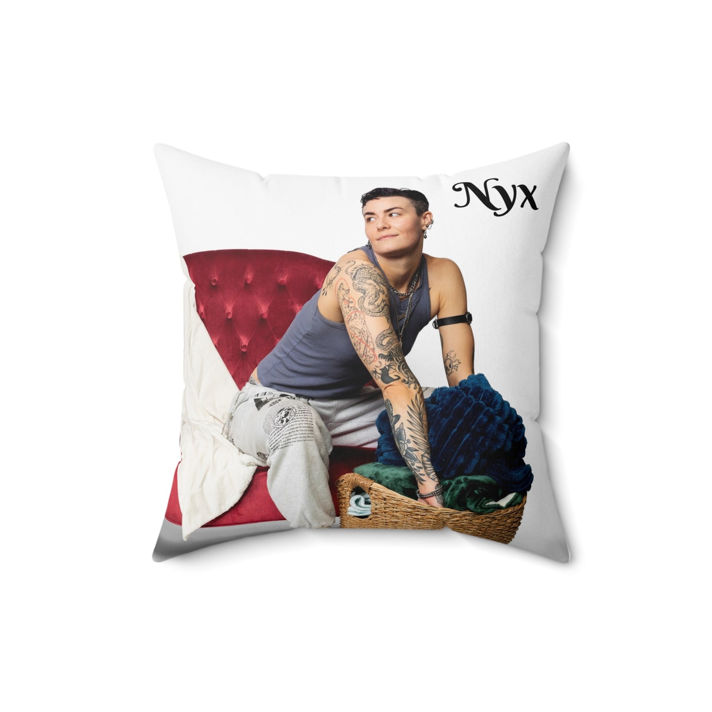 Spun Polyester Square Pillow