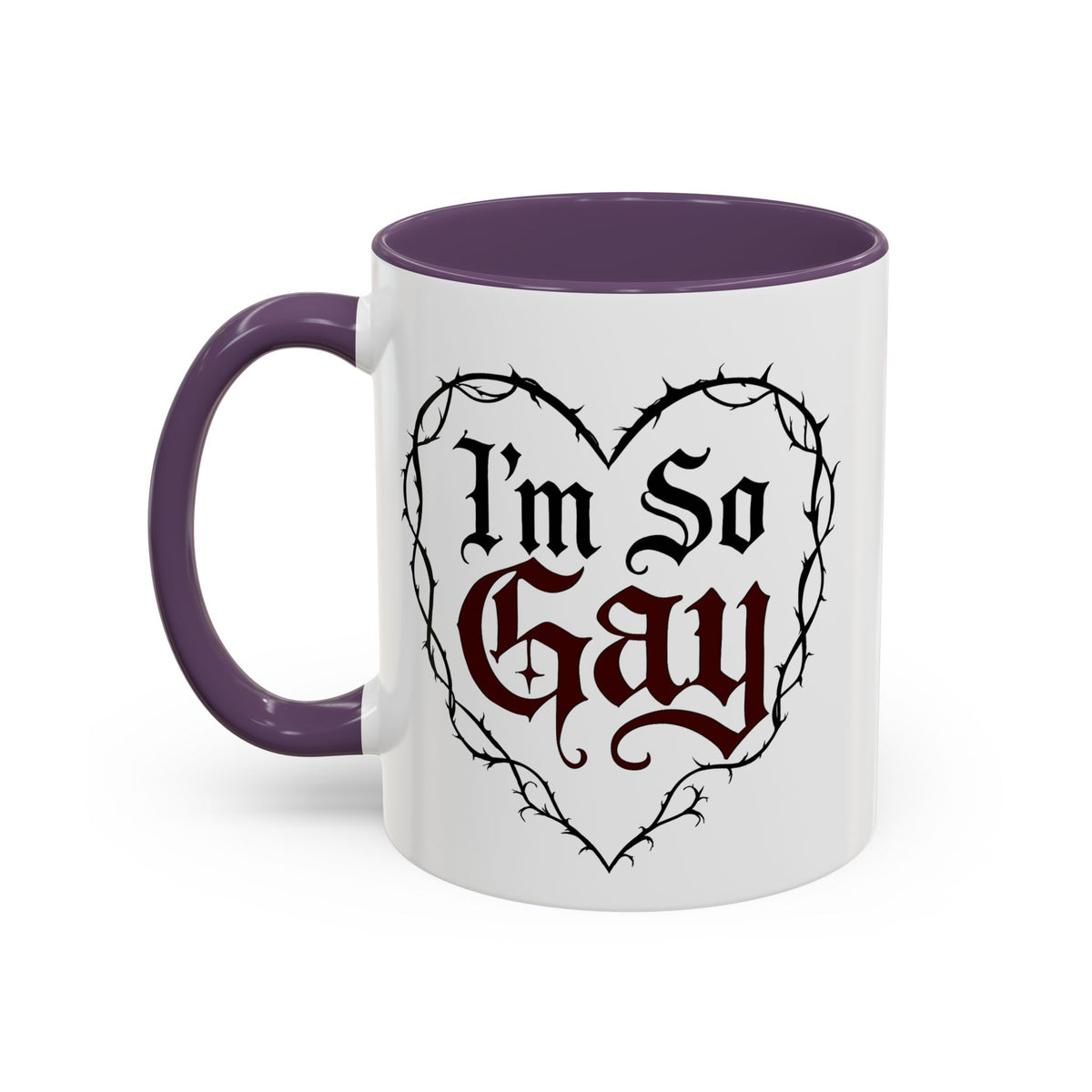 I'm So Gay/ Pretty Eyes Accent Coffee Mug (11, 15oz)