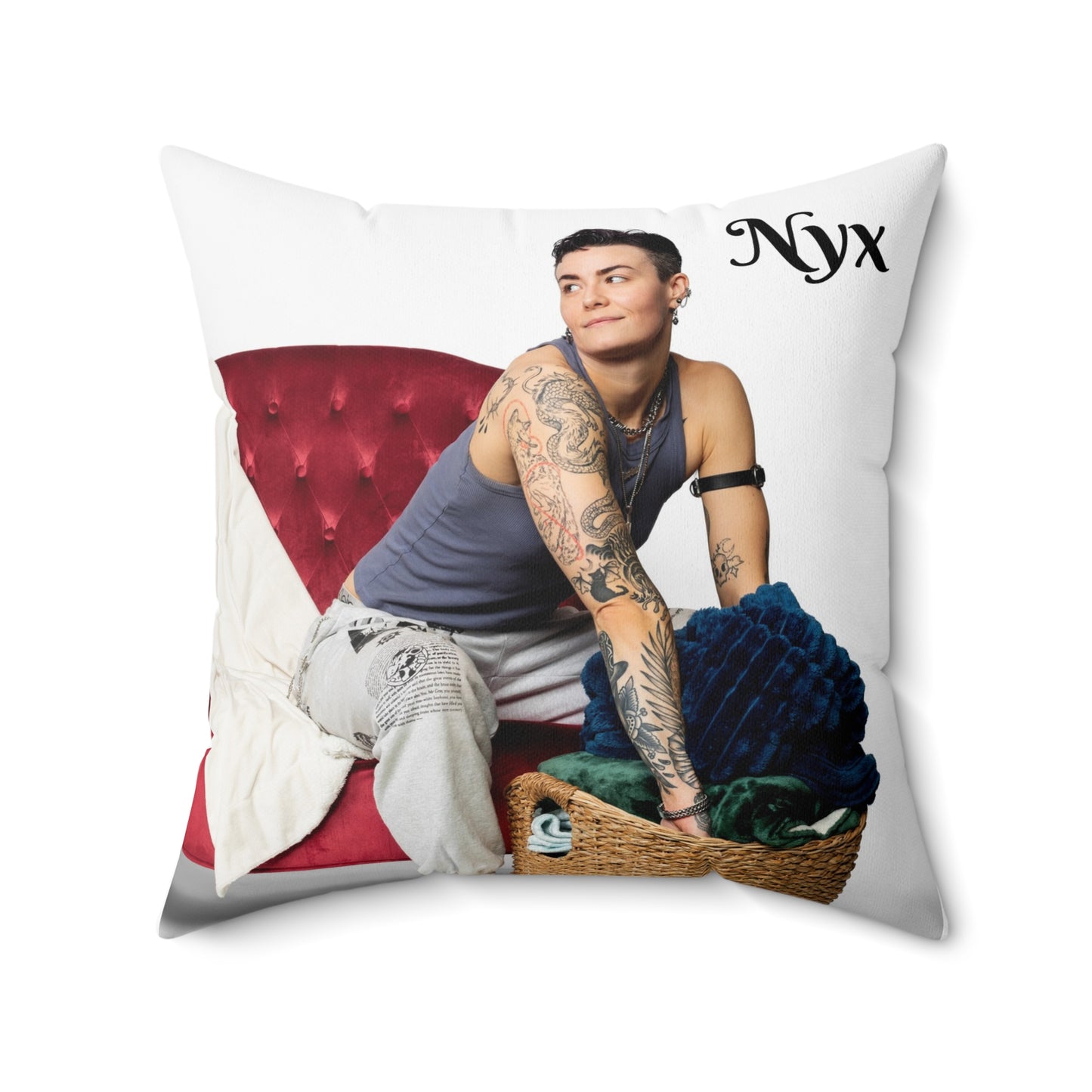 Spun Polyester Square Pillow